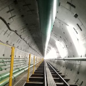 朝霞浄水場から 朝霞市膝折地内間送水管(2600mm）用トンネル築造工事